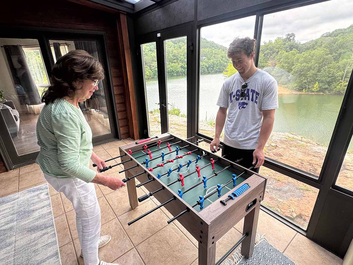 Cliff Top Vacation Rental Foosball Table